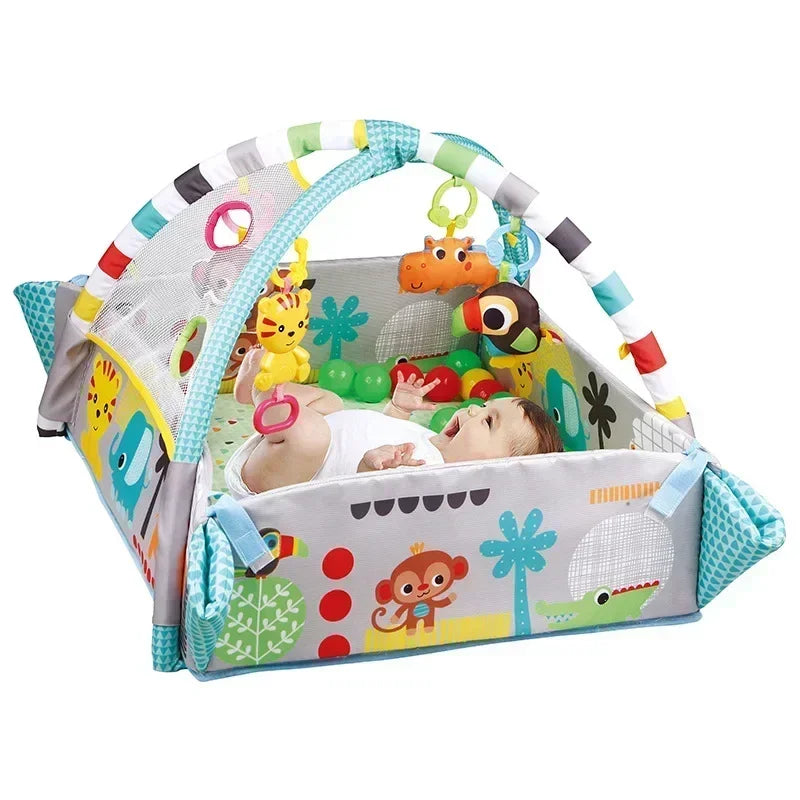 Baby Fitness Play Mat with Educational Activity Toys