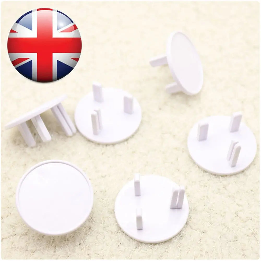 10PCS UK Power Socket Safety Plug Covers Baby
