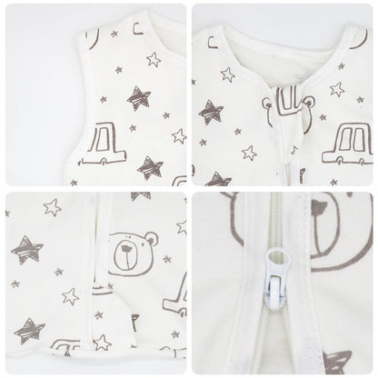 Baby Summer Sleepsack Anti-Kick Bear Print Sleeping Bag