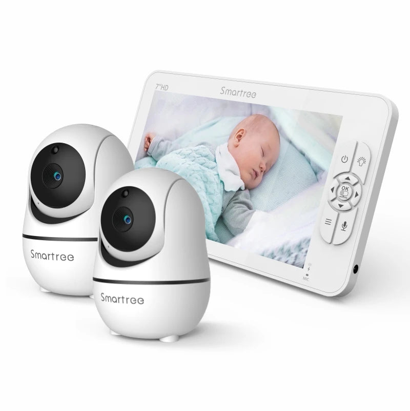Baby Monitor Dual Cameras 1080P Split Screen Display