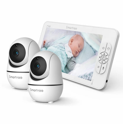 Baby Monitor Dual Cameras 1080P Split Screen Display