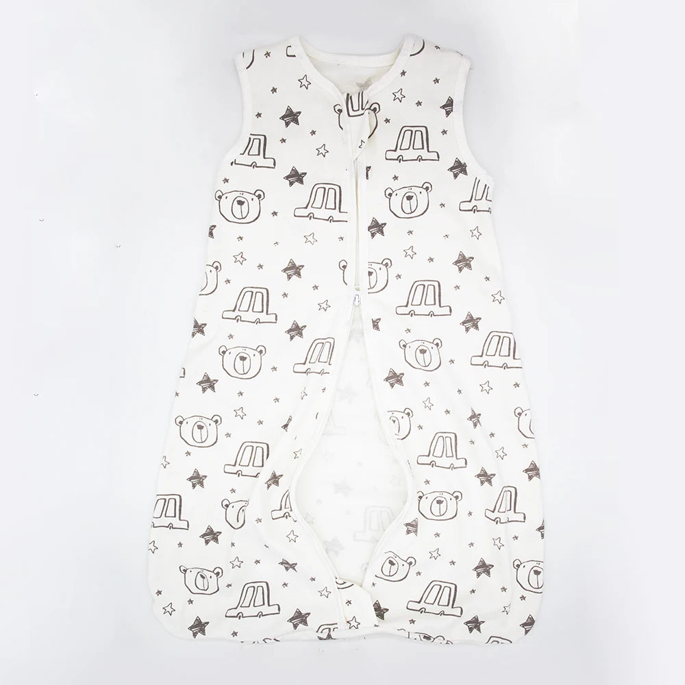 Baby Summer Sleepsack Anti-Kick Bear Print Sleeping Bag