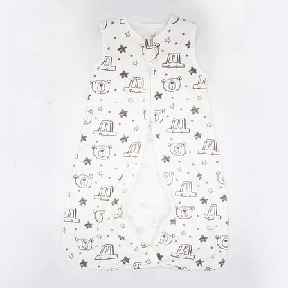 Baby Summer Sleepsack Anti-Kick Bear Print Sleeping Bag