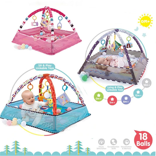 Baby Activity Gym Crawling Play Mat Fitness Frame