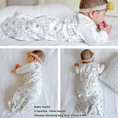Baby Summer Sleepsack Anti-Kick Bear Print Sleeping Bag