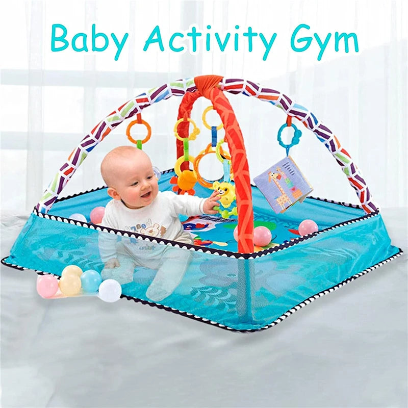 Baby Activity Gym Crawling Play Mat Fitness Frame