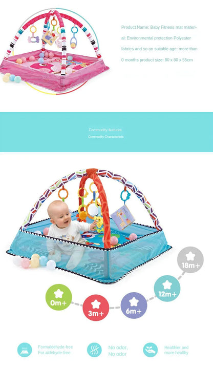 Baby Activity Gym Crawling Play Mat Fitness Frame