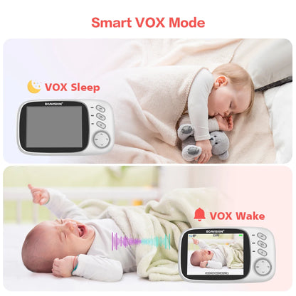VB603 Wireless Baby Monitor with 3.2-Inch Night Vision Display