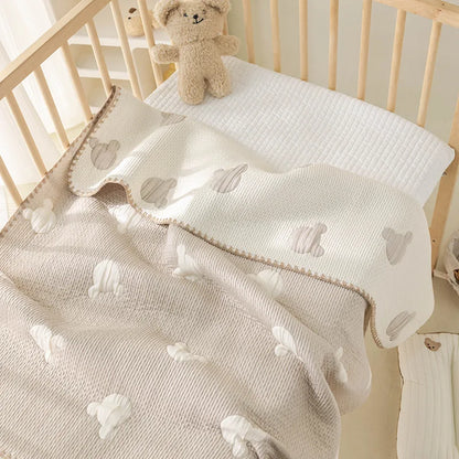 Soft Cotton Baby Swaddle Receiving Blanket Stroller Cover Quilt