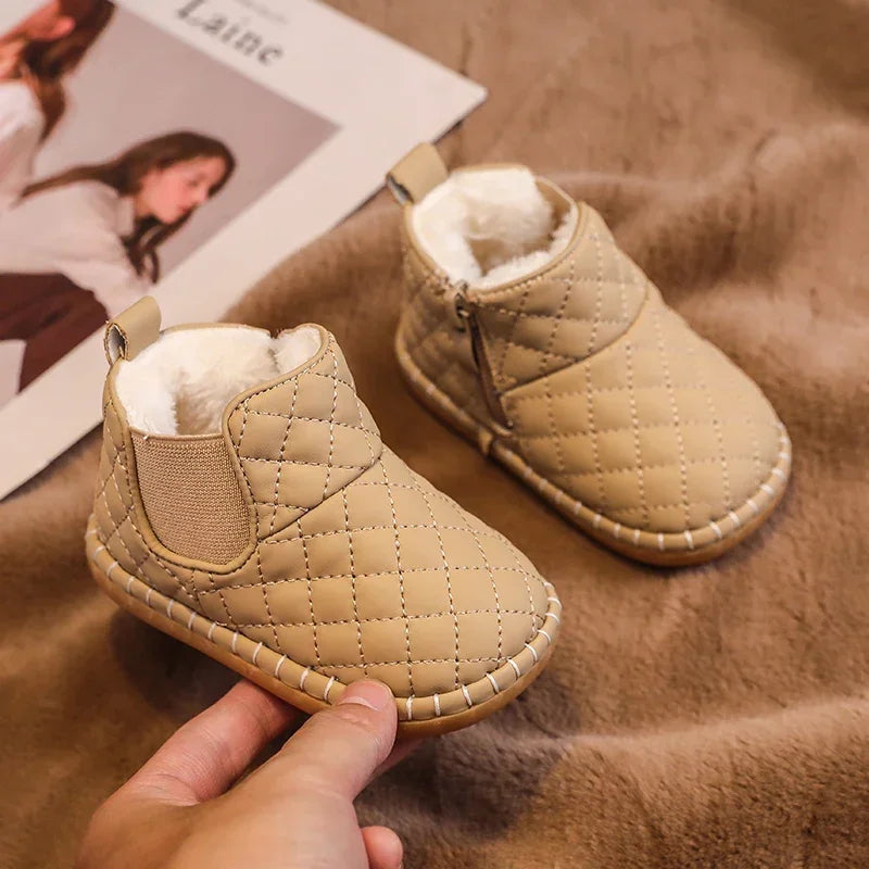 Winter Baby Snow Boots Plush Non-Slip Soft Sole Shoes