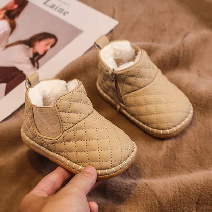 Winter Baby Snow Boots Plush Non-Slip Soft Sole Shoes