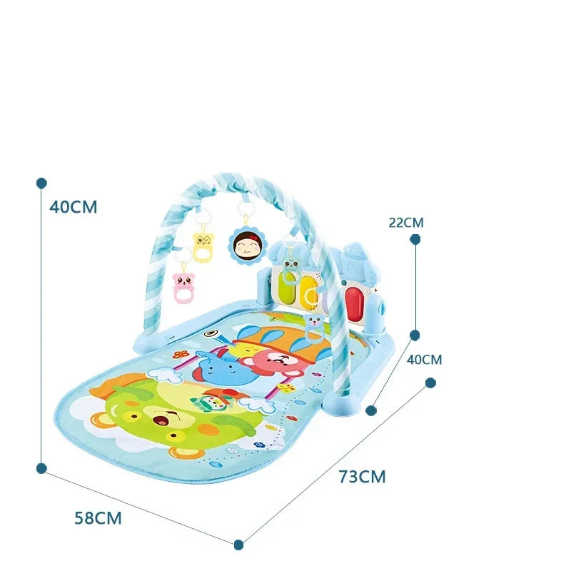 5-in-1 Baby Gym Play Mat with Colorful Toys