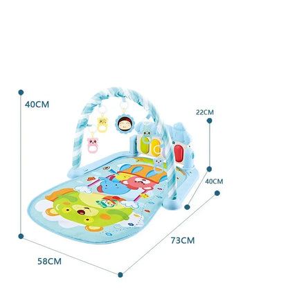 5-in-1 Baby Gym Play Mat with Colorful Toys