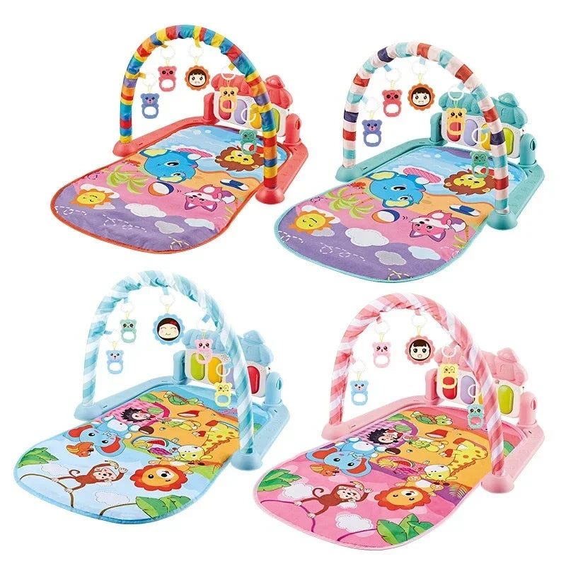 5-in-1 Baby Gym Play Mat with Colorful Toys