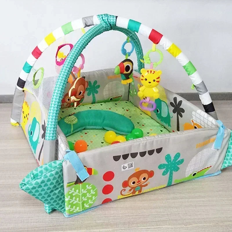 Baby Fitness Play Mat with Educational Activity Toys