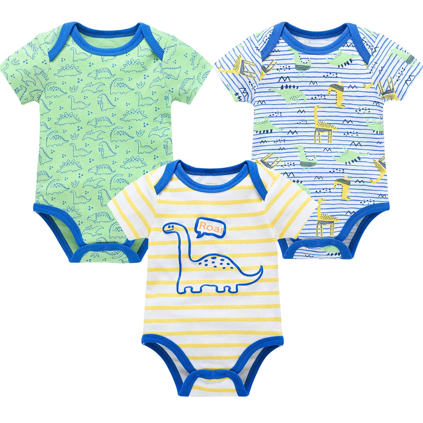 3/6-Piece Cotton Baby Short Sleeve Bodysuit Set