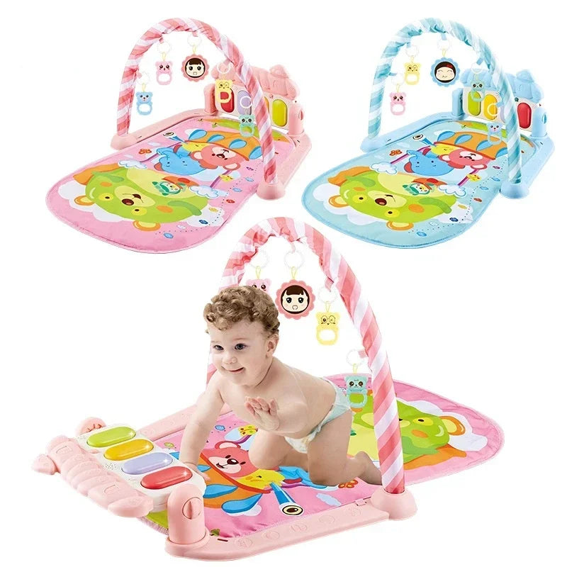 5-in-1 Baby Gym Play Mat with Colorful Toys