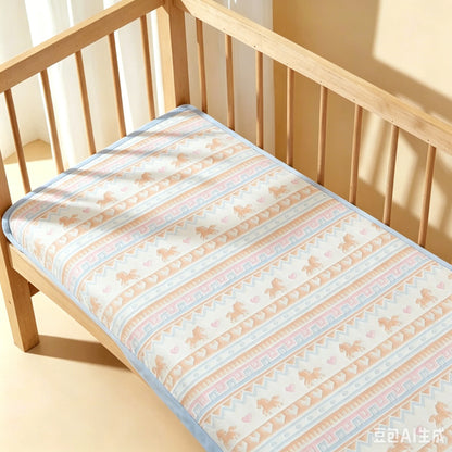 3-Piece Cotton Baby Crib Bedding Set Star Pattern