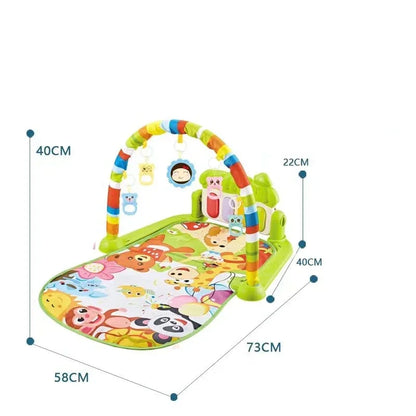 5-in-1 Baby Gym Play Mat with Colorful Toys