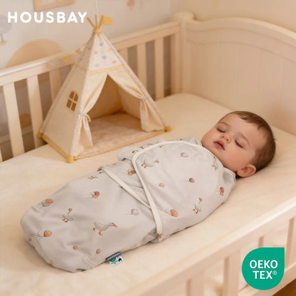 Newborn Cotton Summer Swaddle Sleeping Bag Sleepsack 0-6 Months