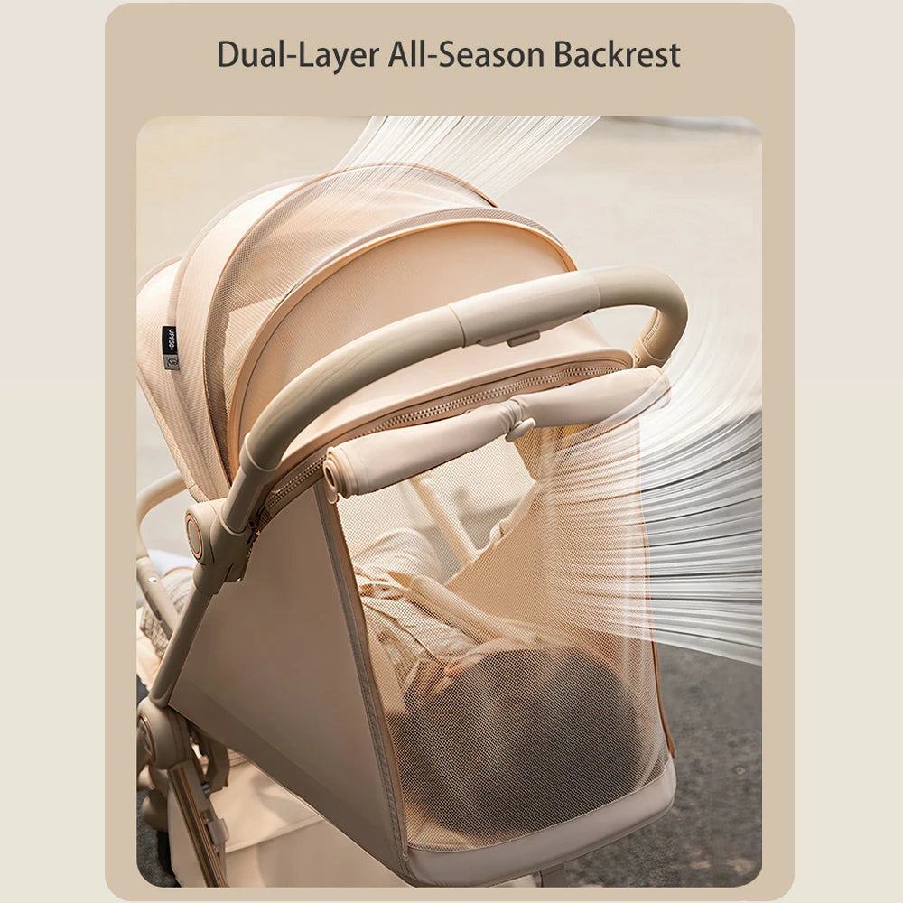 Lightweight Compact Travel Baby Stroller One-Hand Fold