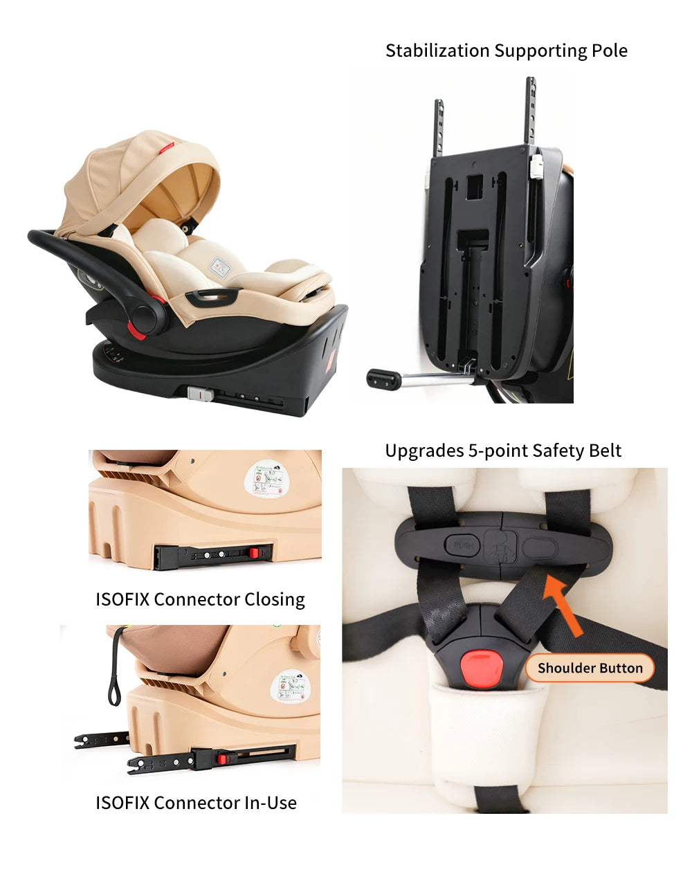 Baby Stroller Travel System with Car Seat Combo