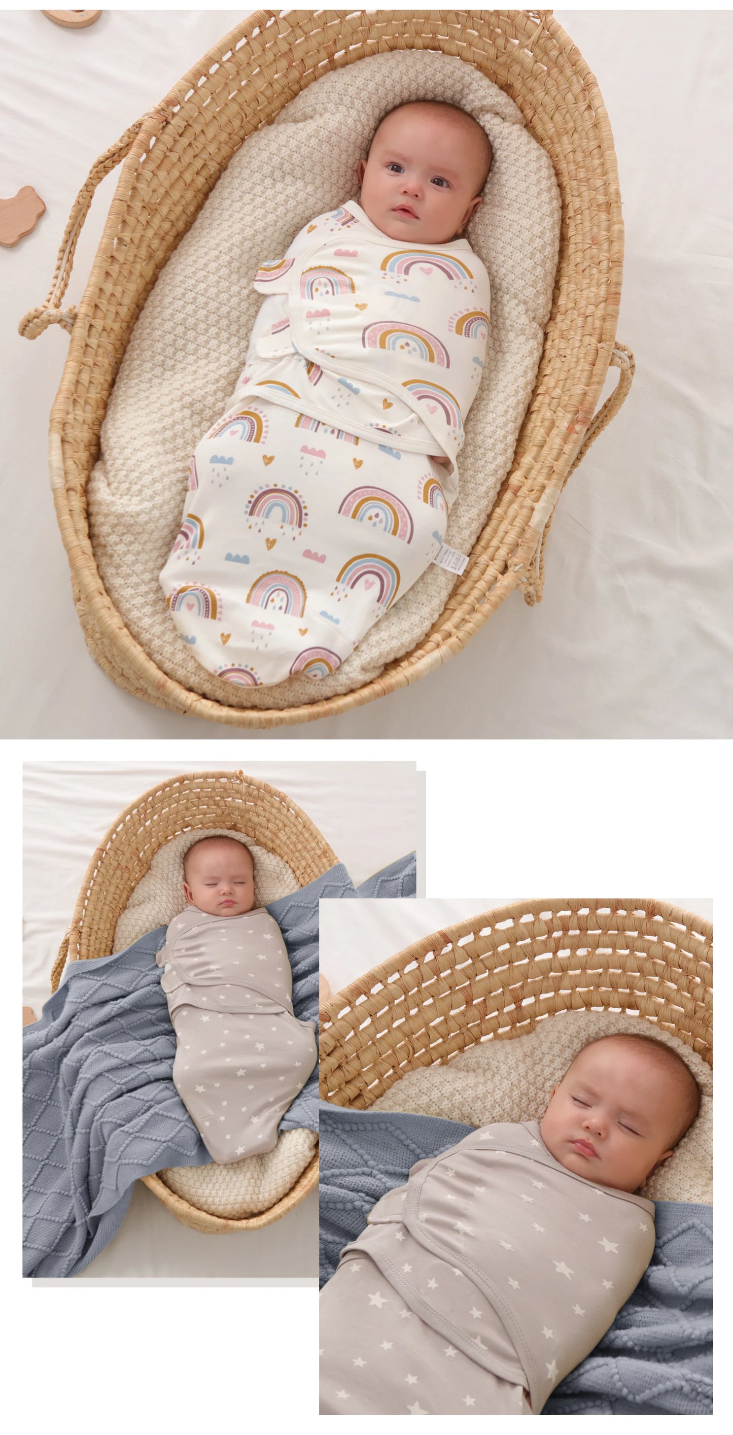 Cotton Newborn Swaddle Sleep Sack Diaper Cocoon