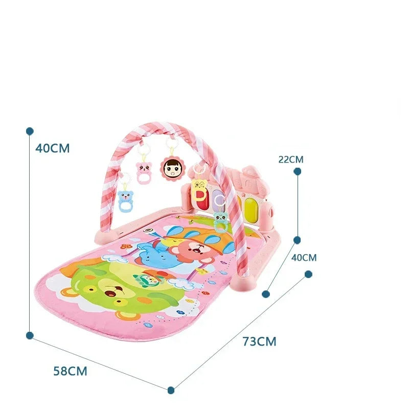5-in-1 Baby Gym Play Mat with Colorful Toys