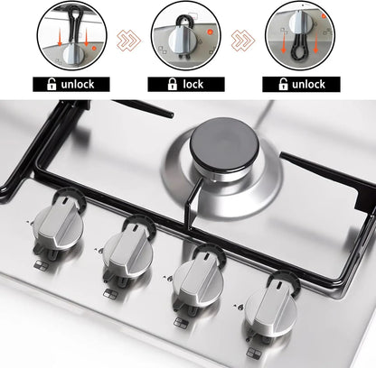 Baby Safety Gas Stove Knob Lock Cover Clip
