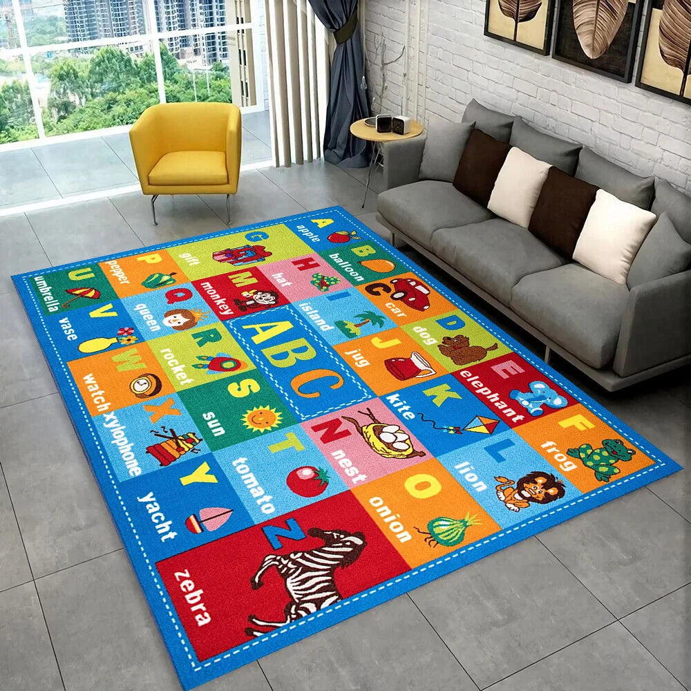 ABC Alphabet Kids Play Mat Non-Slip Educational Rug