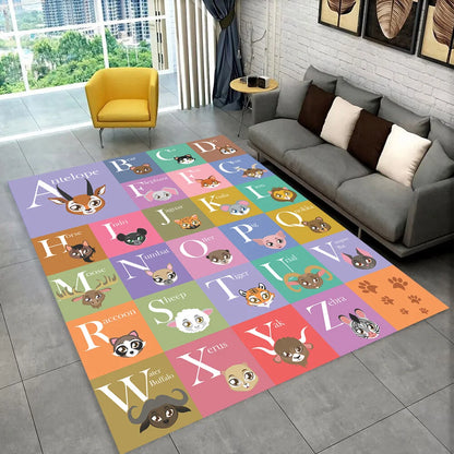 ABC Alphabet Kids Play Mat Non-Slip Educational Rug