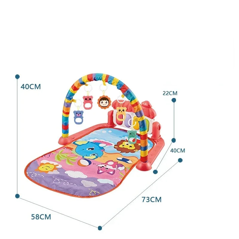 5-in-1 Baby Gym Play Mat with Colorful Toys