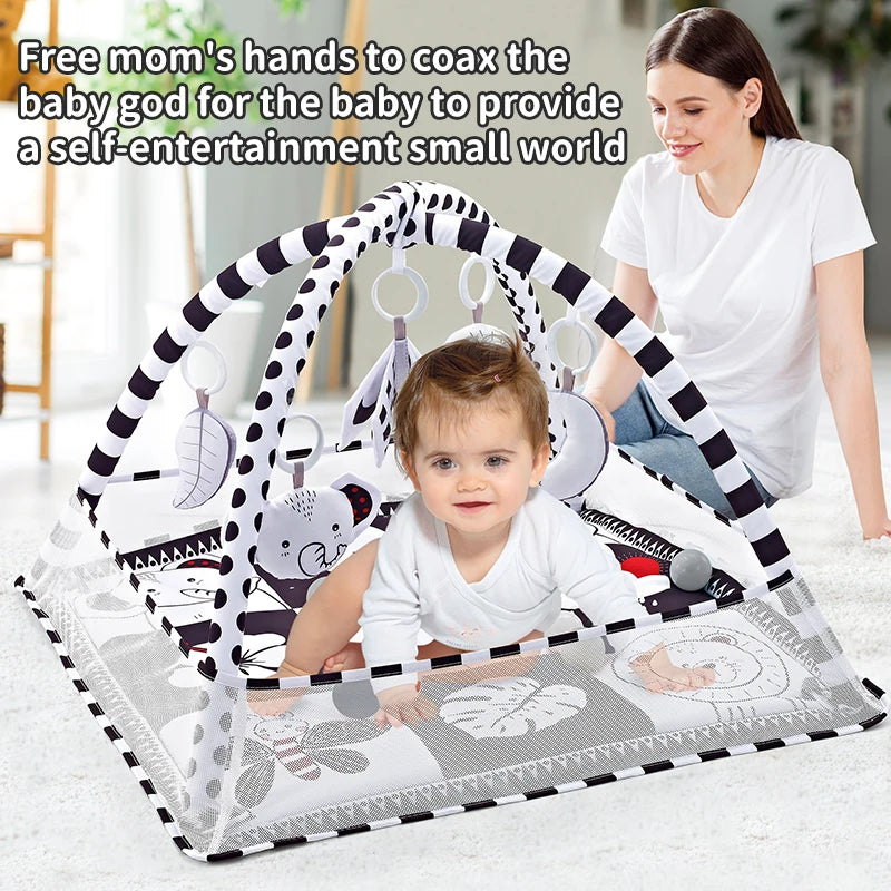 Baby Activity Gym Play Mat with Tummy Time Toys