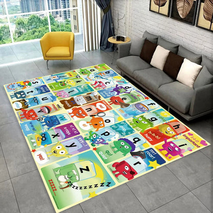 ABC Alphabet Kids Play Mat Non-Slip Educational Rug