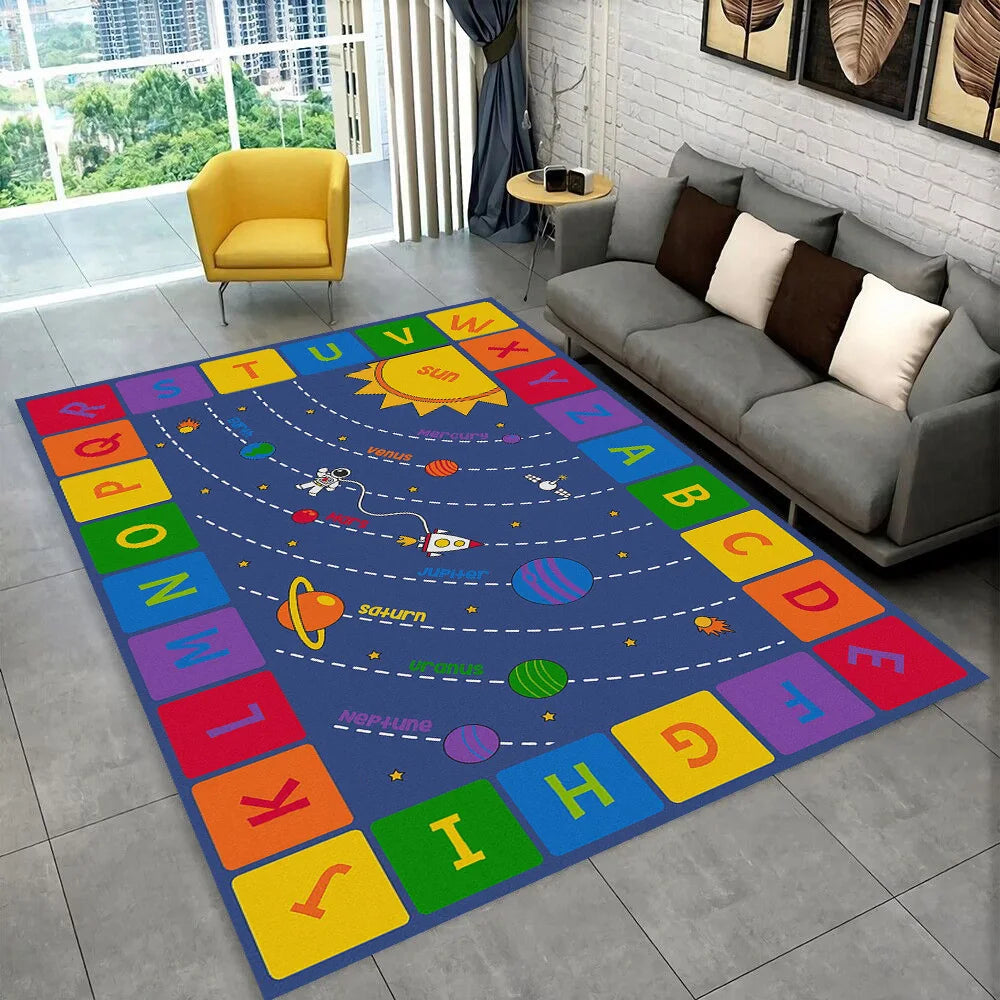 ABC Alphabet Kids Play Mat Non-Slip Educational Rug