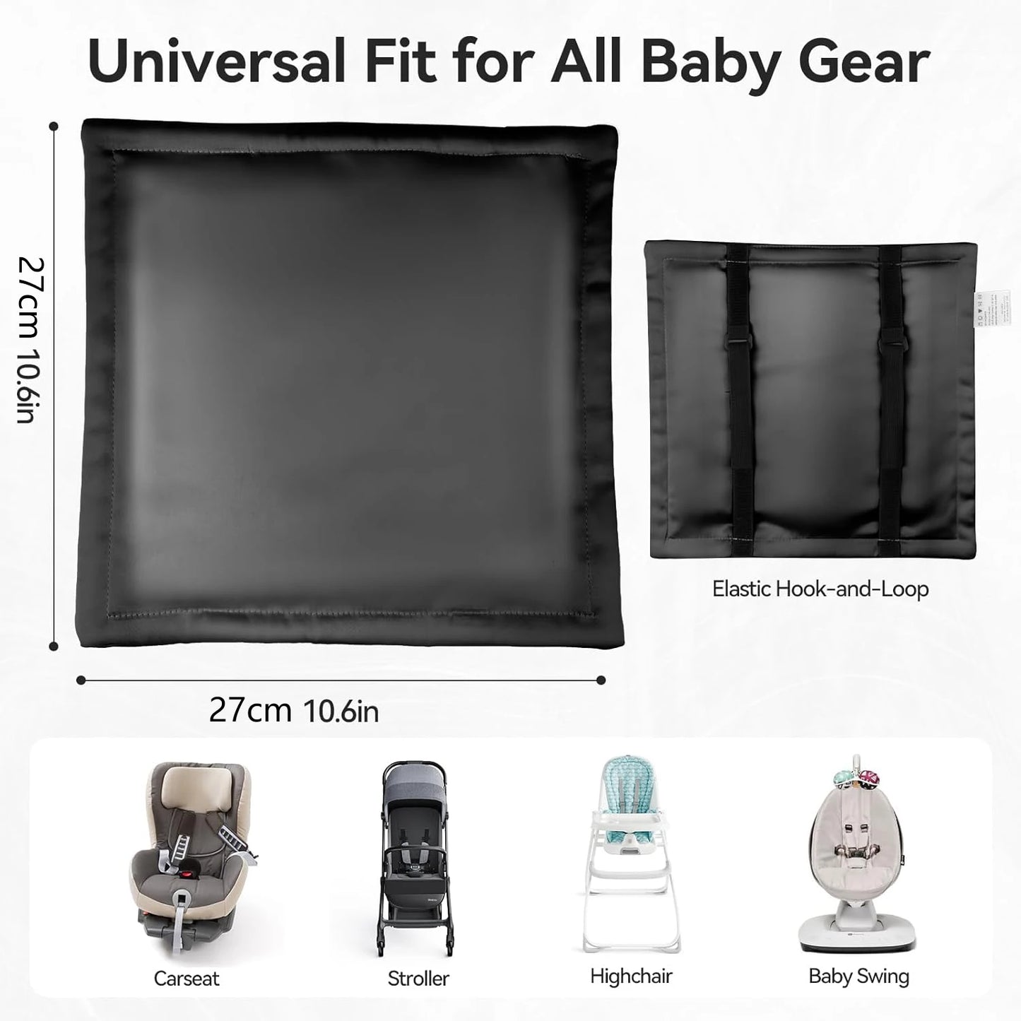 2-Pack Infant Car Seat Headrest Soft Support Cushions