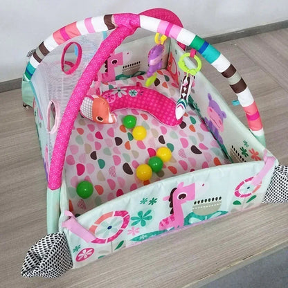 Baby Fitness Play Mat with Educational Activity Toys