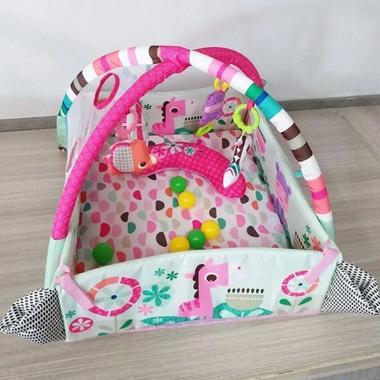 Baby Fitness Play Mat with Educational Activity Toys