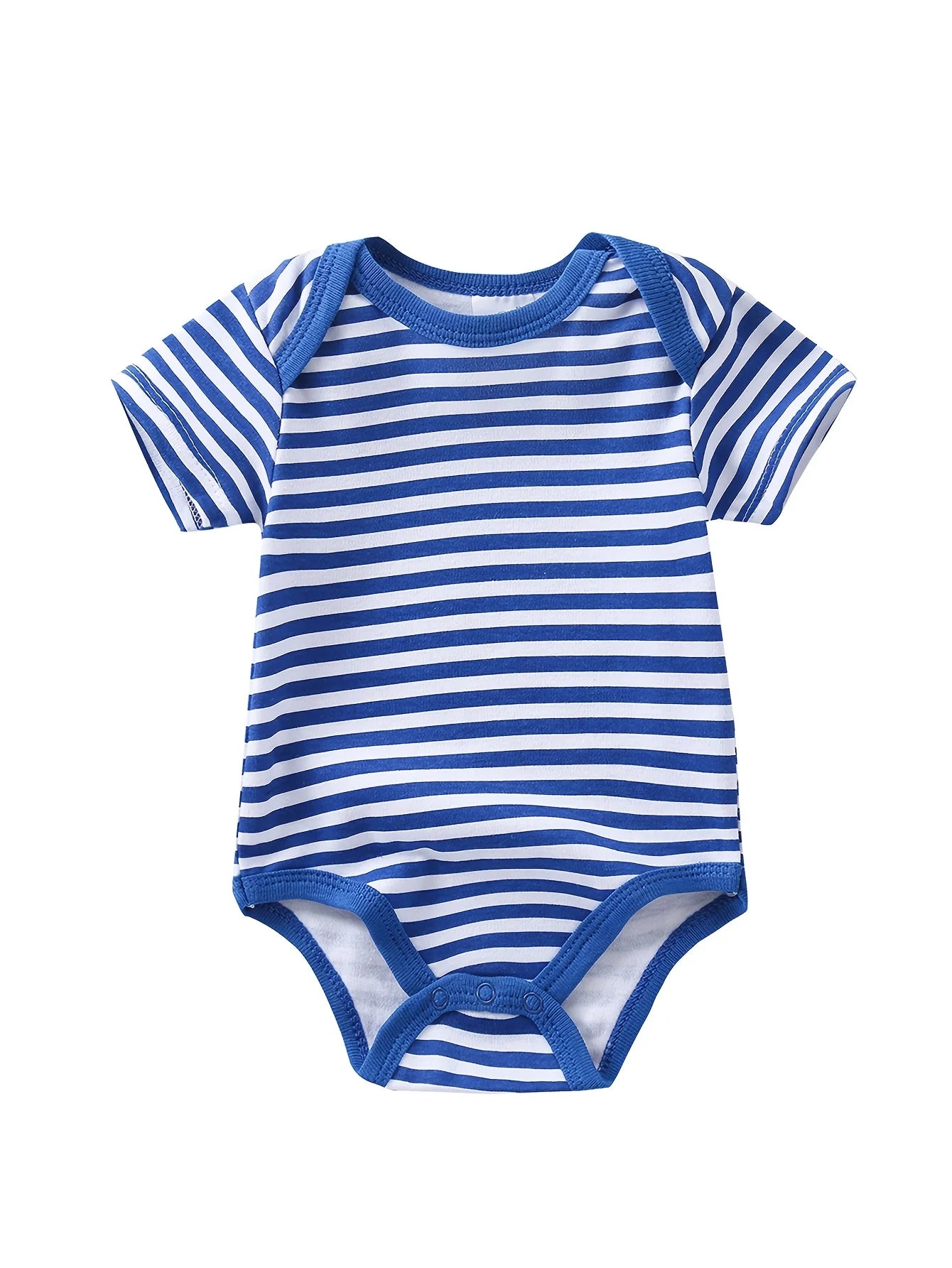 5PCS Baby Boy Sailboat Short Sleeve Romper Set