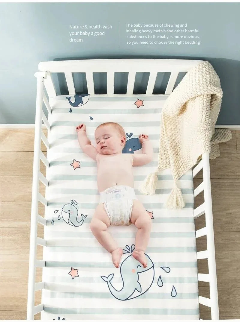 Pure Cotton Baby Mattress Sheet for Bassinet and Cradle