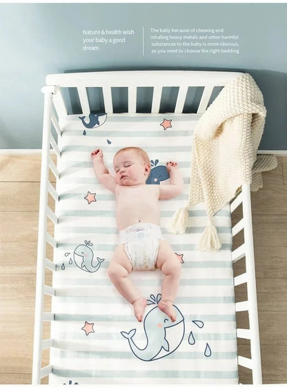 Pure Cotton Baby Mattress Sheet for Bassinet and Cradle