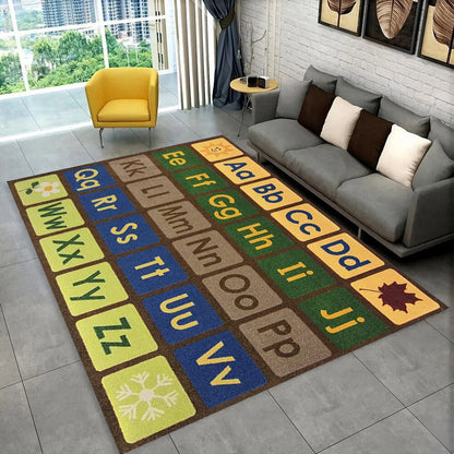ABC Alphabet Kids Play Mat Non-Slip Educational Rug