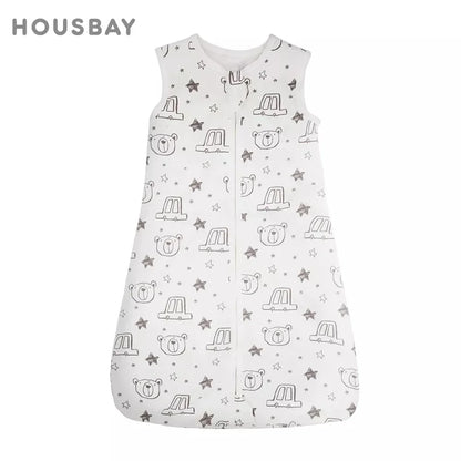 Baby Summer Sleepsack Anti-Kick Bear Print Sleeping Bag