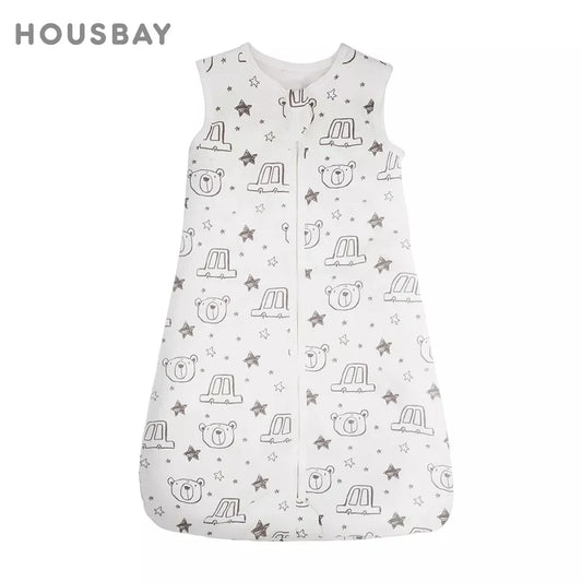 Baby Summer Sleepsack Anti-Kick Bear Print Sleeping Bag