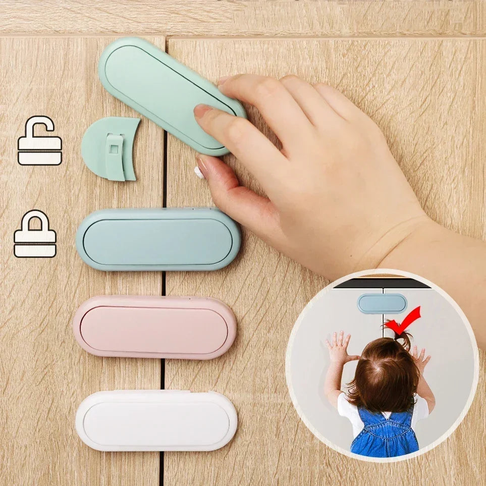 Baby Safety Cabinet Drawer Locks Anti-Pinch Protection Set
