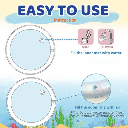 93cm Shark Water Play Mat Baby Educational Toy