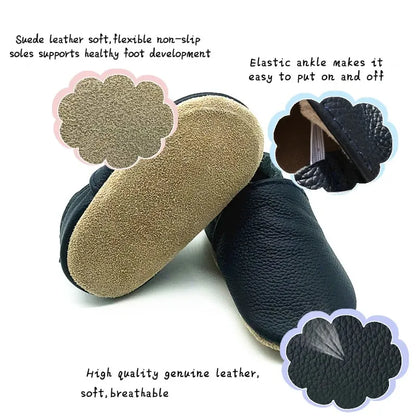 Baby Cow Leather Soft Sole Non-Slip First Walkers