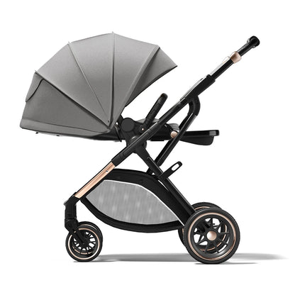 Convertible High Landscape Baby Stroller with Reversible Seat