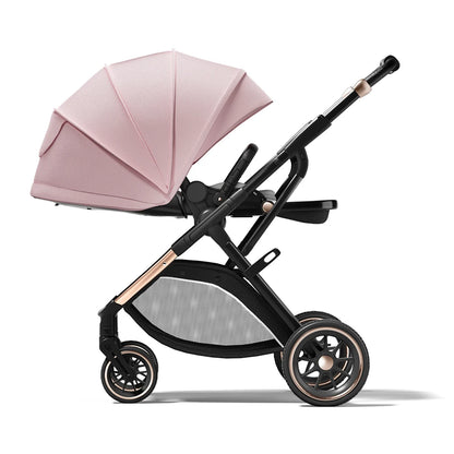 Convertible High Landscape Baby Stroller with Reversible Seat