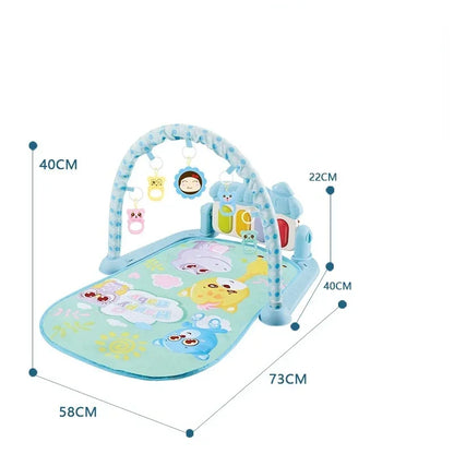 5-in-1 Baby Gym Play Mat with Colorful Toys